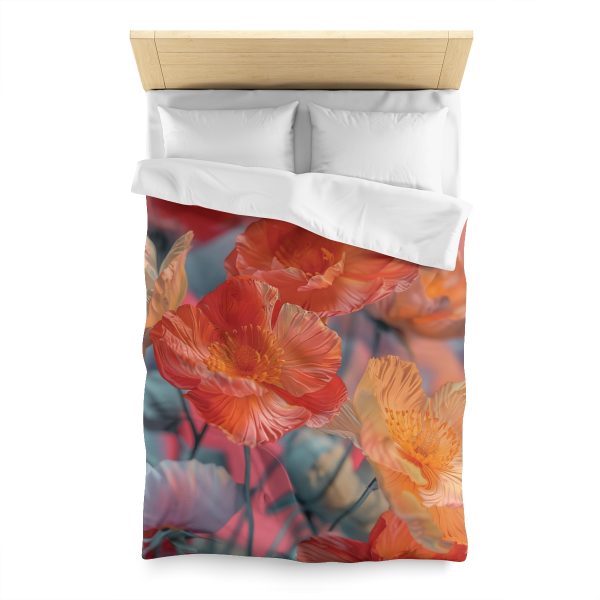 Bright Fantasy Floral 05 - Microfiber Duvet Cover - Image 8