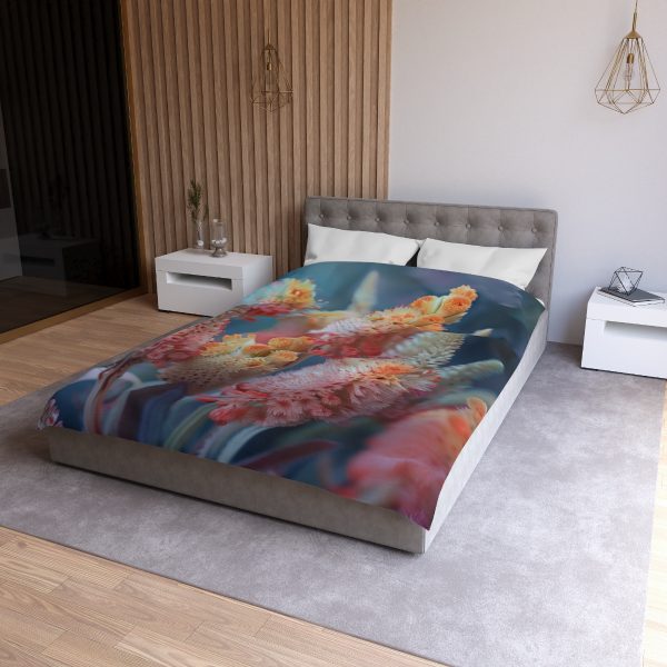 Bright Fantasy Floral 06 - Microfiber Duvet Cover - Image 9