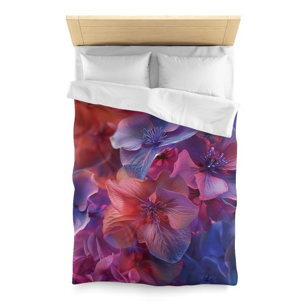 Bright Fantasy Floral 03 - Microfiber Duvet Cover - Image 8