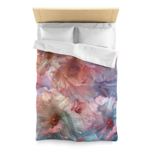 Floral Nebula 02 - Microfiber Duvet Cover - Image 8