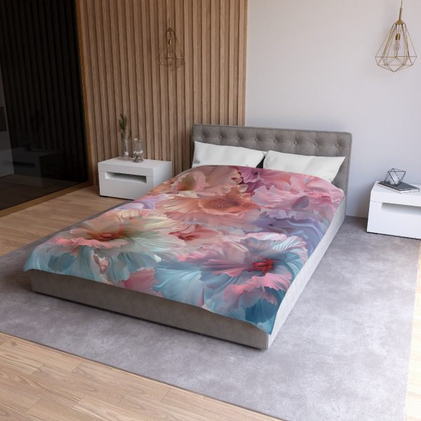 Floral Nebula 02 - Microfiber Duvet Cover - Image 9