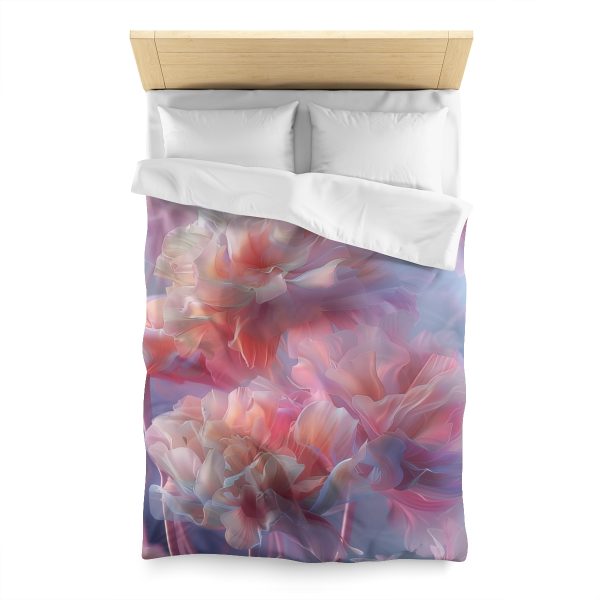 Floral Nebula 03 - Microfiber Duvet Cover - Image 8