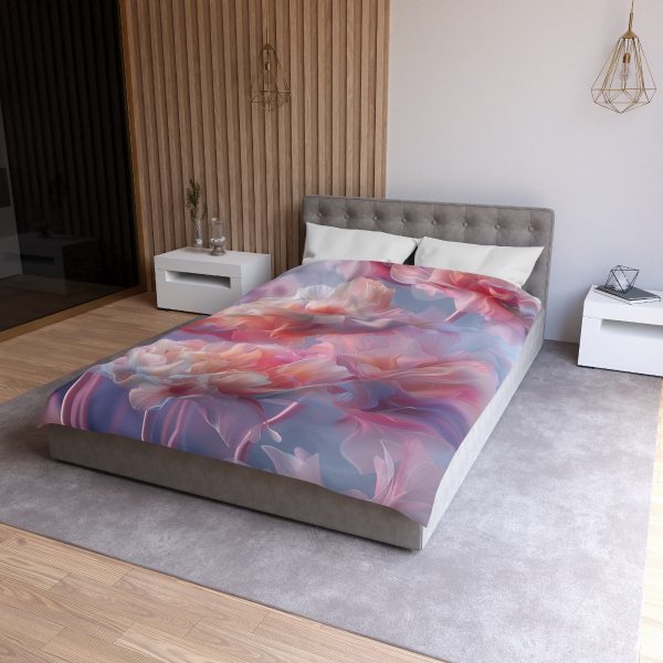 Floral Nebula 03 - Microfiber Duvet Cover - Image 9