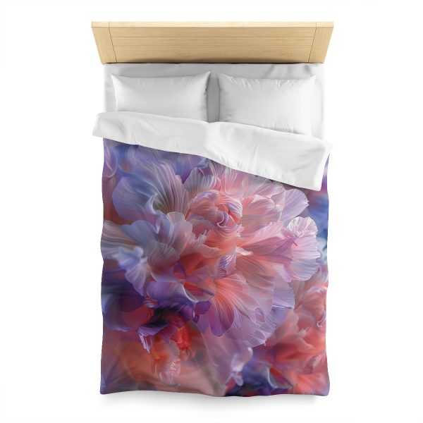 Floral Nebula 07 - Microfiber Duvet Cover - Image 8