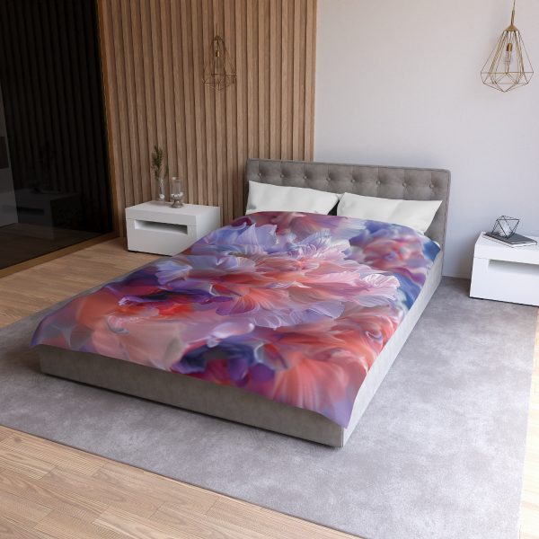 Floral Nebula 07 - Microfiber Duvet Cover - Image 9