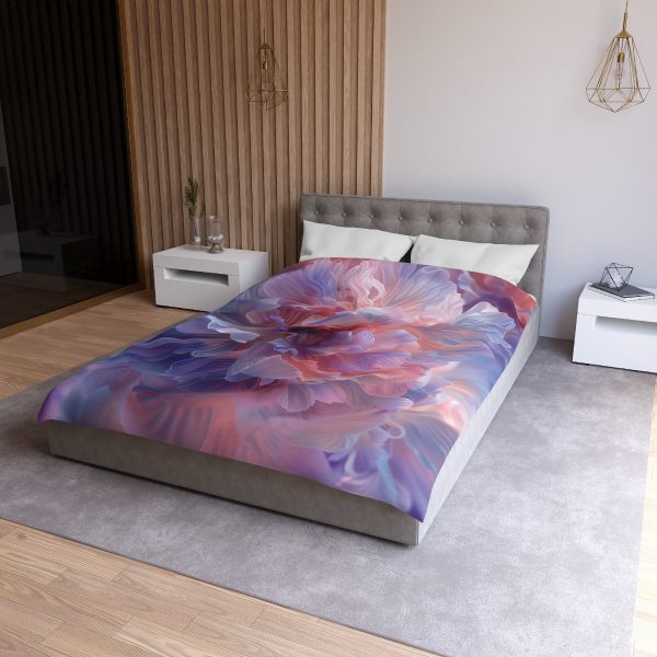 Floral Nebula 08 - Microfiber Duvet Cover - Image 9