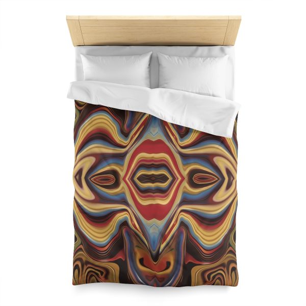 Lipnotic Kaleidoscope Background 03 - Microfiber Duvet Cover - Image 8