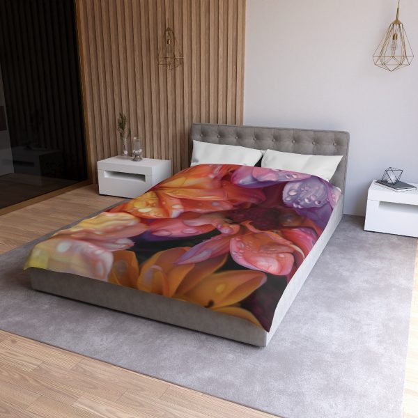 Bright Fantasy Floral 04 - Microfiber Duvet Cover - Image 9