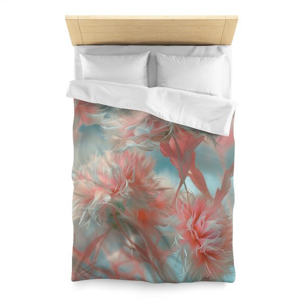 Floral Nebula 01 - Microfiber Duvet Cover - Image 8