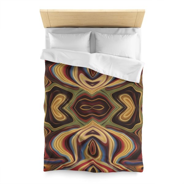 Lipnotic Kaleidoscope Background 04 - Microfiber Duvet Cover - Image 8