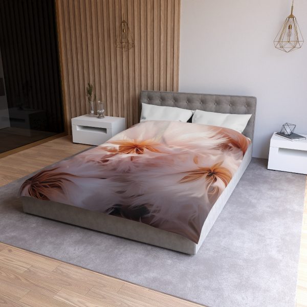 Soft Fantasy Feather Puffs - Microfiber Duvet Cover - Image 9