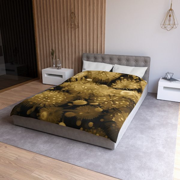 Fine and Dandy Motif in Sauterne Tone - Microfiber Duvet Cover - Image 9