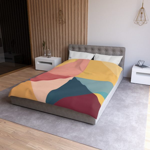 Soft Geometric Pyramid 03 - Microfiber Duvet Cover - Image 9