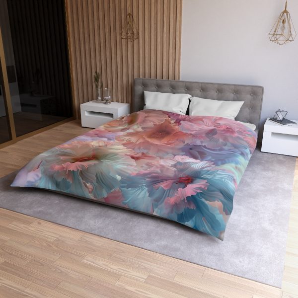 Floral Nebula 02 - Microfiber Duvet Cover - Image 21