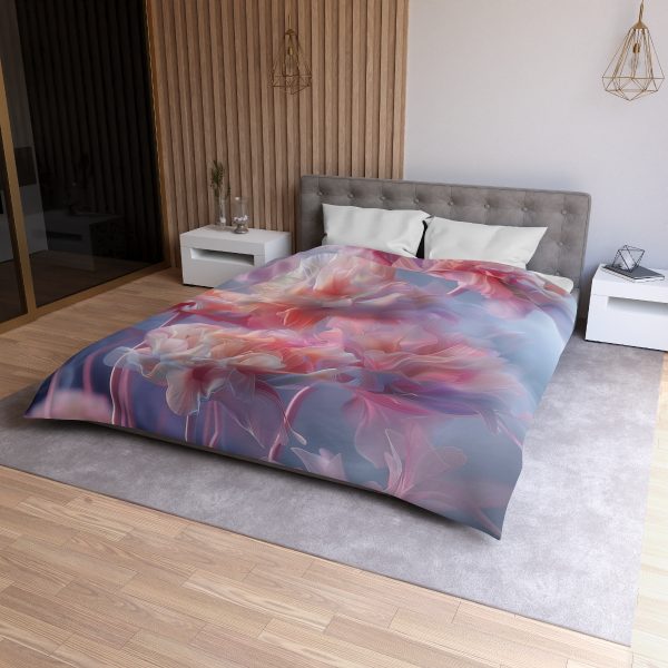 Floral Nebula 03 - Microfiber Duvet Cover - Image 21