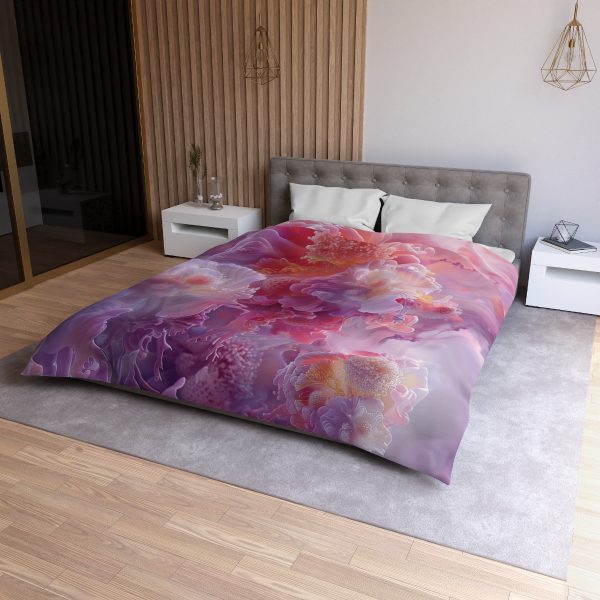 Floral Nebula 05 - Microfiber Duvet Cover - Image 21