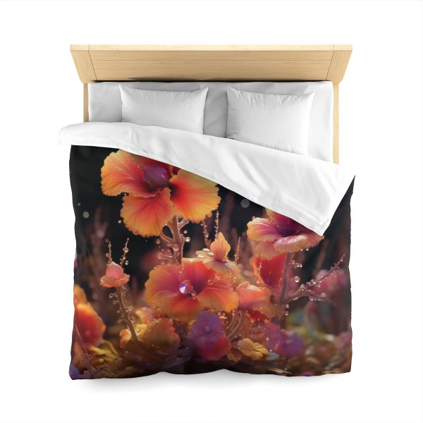 Bright Fantasy Floral 01 - Microfiber Duvet Cover - Image 20