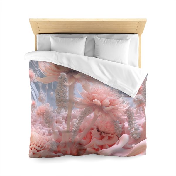 Foamy Floral Fusion 01 - Microfiber Duvet Cover - Image 20