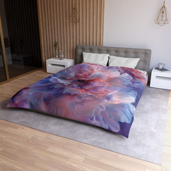 Floral Nebula 08 - Microfiber Duvet Cover - Image 21