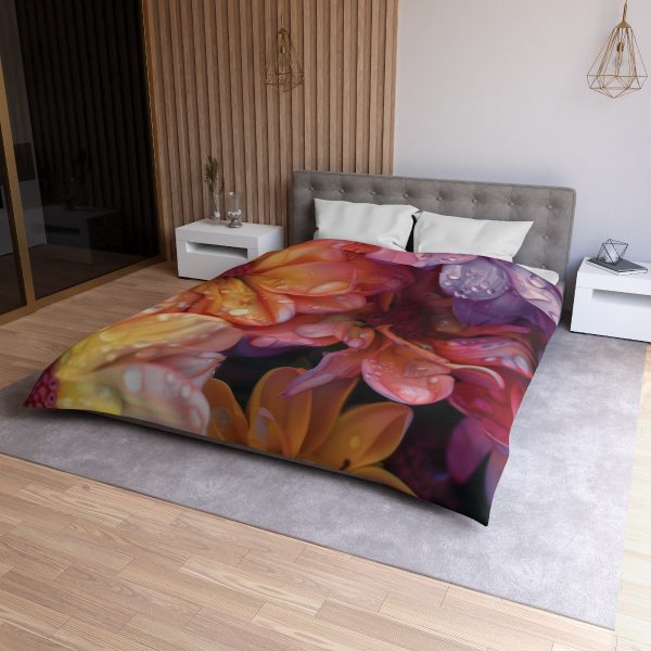 Bright Fantasy Floral 04 - Microfiber Duvet Cover - Image 21