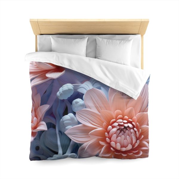 Foamy Floral Fusion 02 - Microfiber Duvet Cover - Image 20