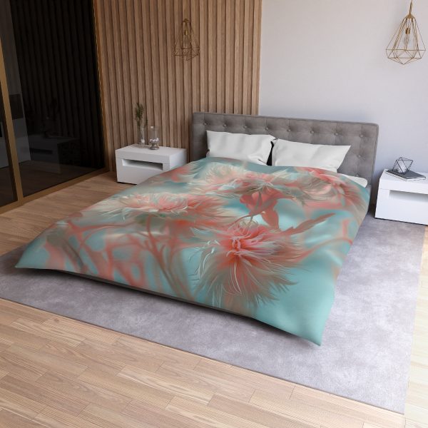 Floral Nebula 01 - Microfiber Duvet Cover - Image 21