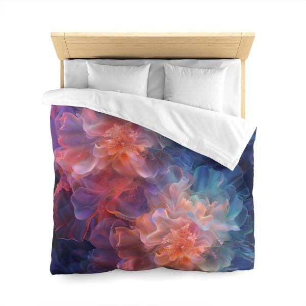 Floral Nebula 09 - Microfiber Duvet Cover - Image 20