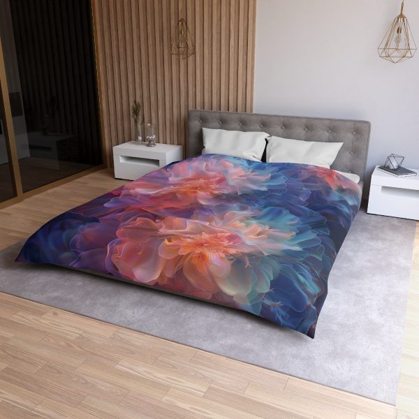 Floral Nebula 09 - Microfiber Duvet Cover - Image 21