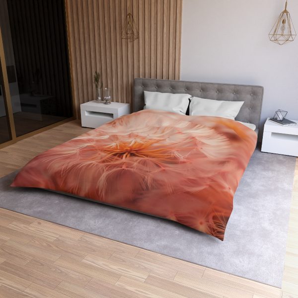 Lovely Fuzzy Fluff in Peach 01 - Microfiber Duvet Cover - Image 21