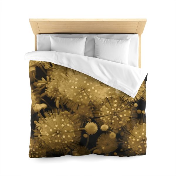 Fine and Dandy Motif in Sauterne Tone - Microfiber Duvet Cover - Image 20