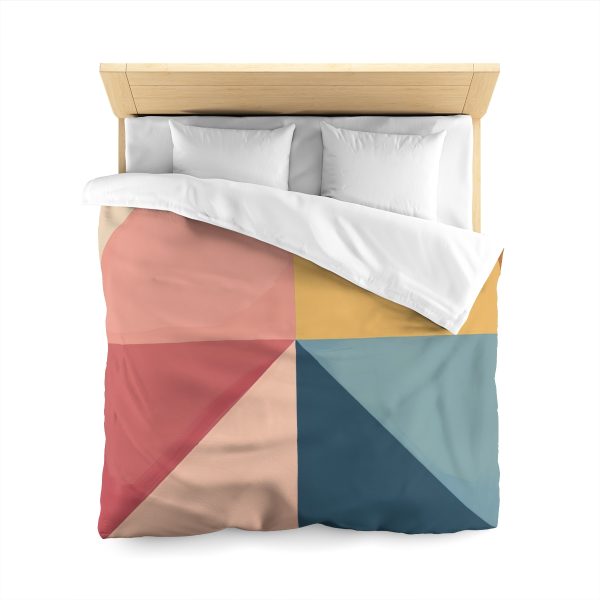 Soft Geometric Pyramid 02 - Microfiber Duvet Cover - Image 20