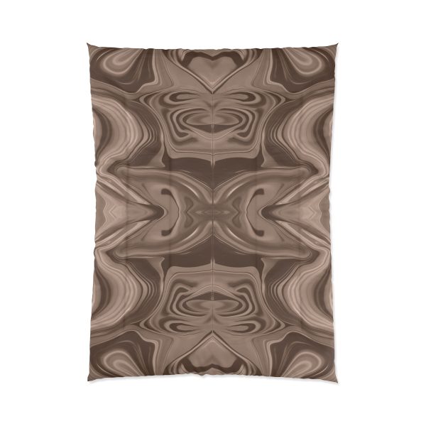 Lipnotic Kaleidoscope Background In Almondine 01 - Comforter - Image 5