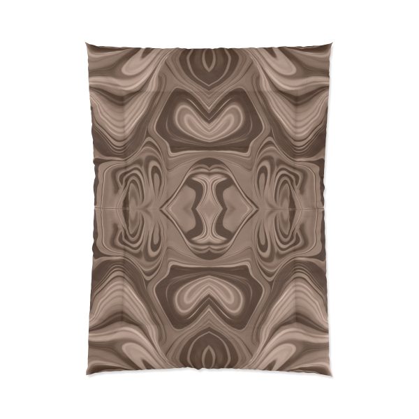 Lipnotic Kaleidoscope Background In Almondine 02 - Comforter - Image 5