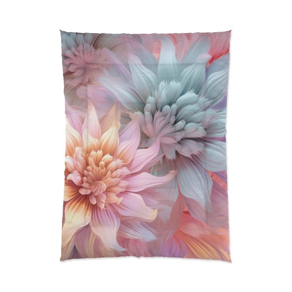 Pastel Fantasy Baroque Floral 03 - Comforter - Image 5