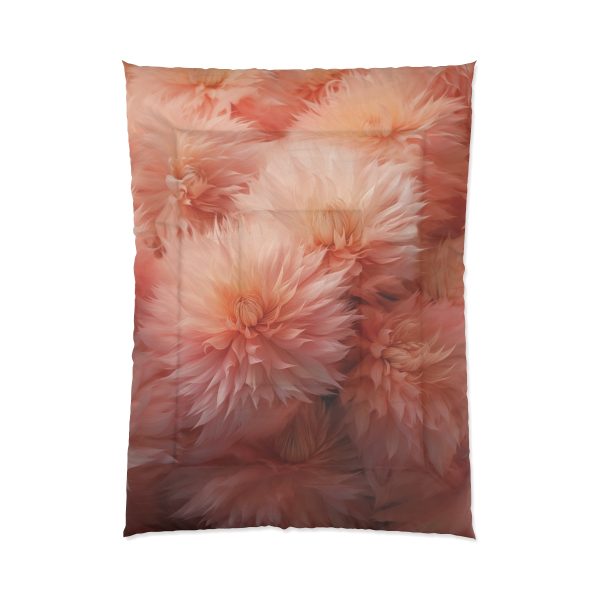 Lovely Fuzzy Buds in Peach 02 - Comforter - Image 5