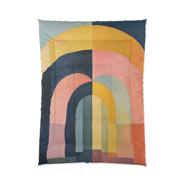 Soft Geometric Archways - Comforter - Image 5