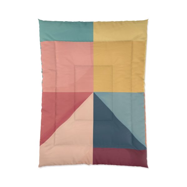 Soft Geometric Pyramid 01 - Comforter - Image 5