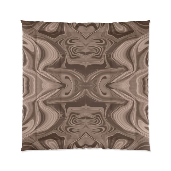 Lipnotic Kaleidoscope Background In Almondine 01 - Comforter