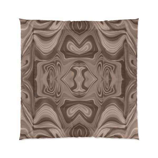 Lipnotic Kaleidoscope Background In Almondine 02 - Comforter