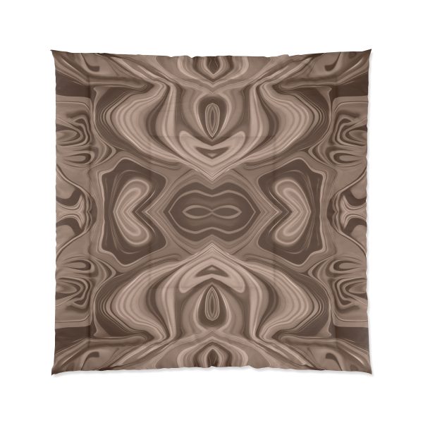 Lipnotic Kaleidoscope Background In Almondine 04 - Comforter