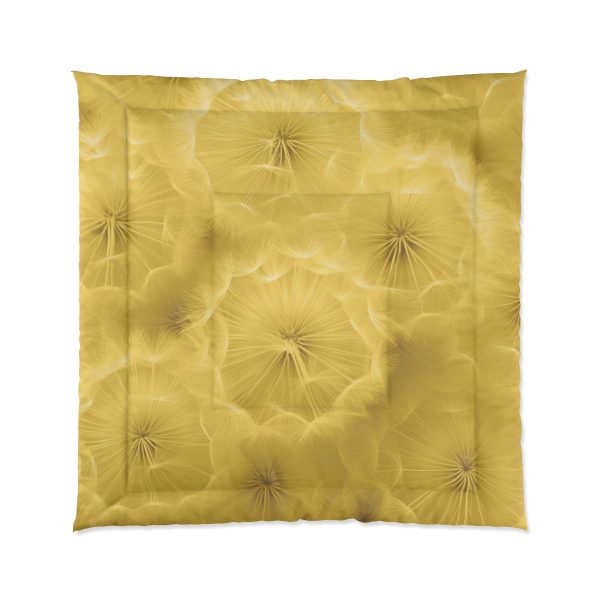 Dandelion Down Motif in Super Lemon Tone - Comforter