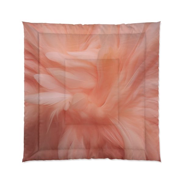 Lovely Fuzzy Feathers in Peach 01 - Comforter