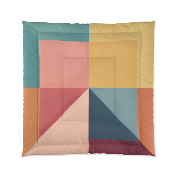 Soft Geometric Pyramid 01 - Comforter