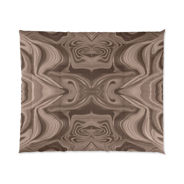 Lipnotic Kaleidoscope Background In Almondine 01 - Comforter - Image 7