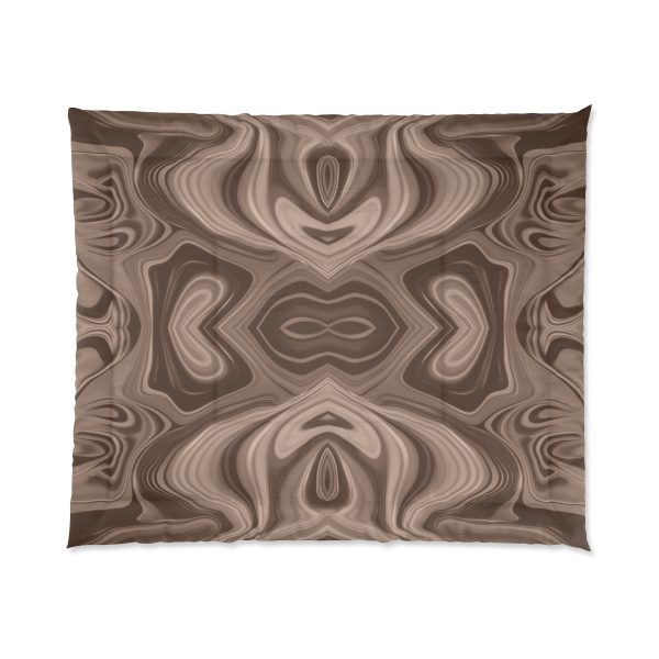 Lipnotic Kaleidoscope Background In Almondine 04 - Comforter - Image 7