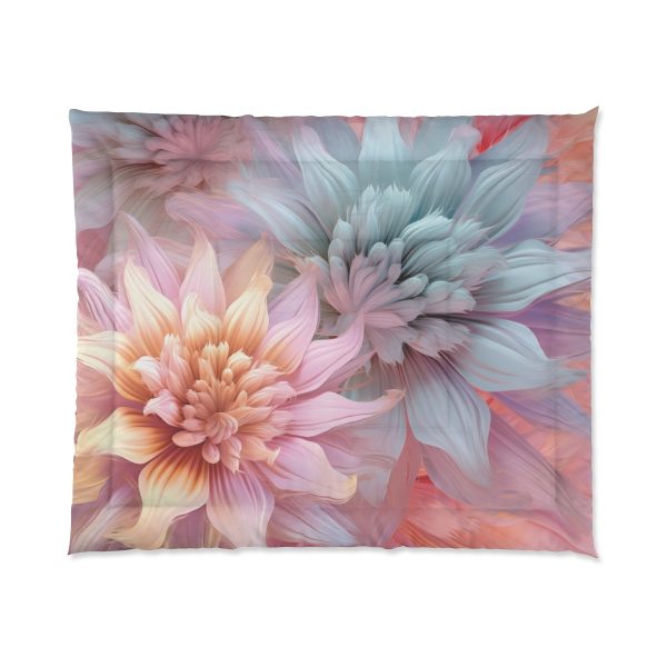 Pastel Fantasy Baroque Floral 03 - Comforter - Image 7