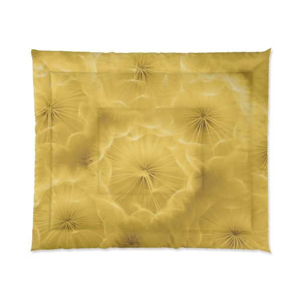 Dandelion Down Motif in Super Lemon Tone - Comforter - Image 7