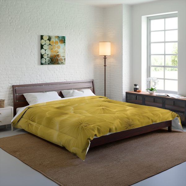 Dandelion Down Motif in Super Lemon Tone - Comforter - Image 8