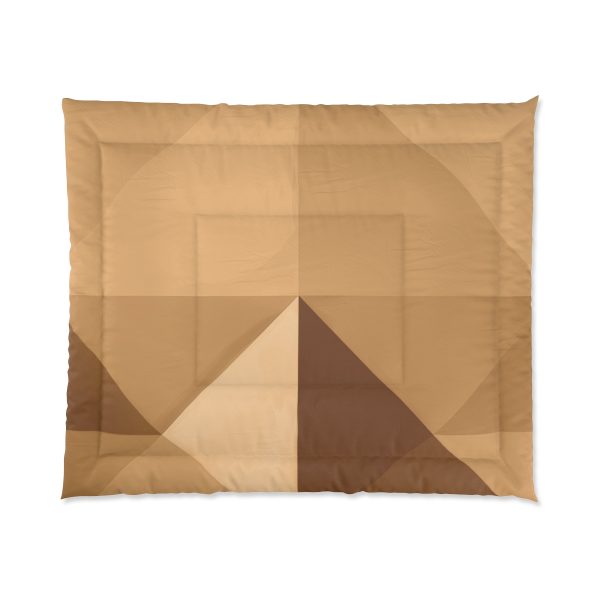 Soft Geometric Pyramid 03 in Honey Yellow Tone - Comforter - Image 7