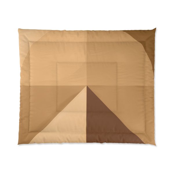 Soft Geometric Pyramid 02 in Honey Yellow Tone - Comforter - Image 7